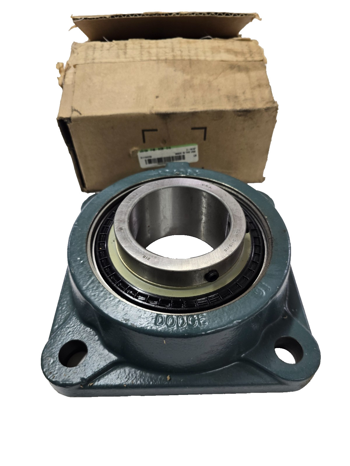 Dodge 121196 F4B-SCM-215 2-15/16” Bearing Four Bolt Flange Locking Set Screw