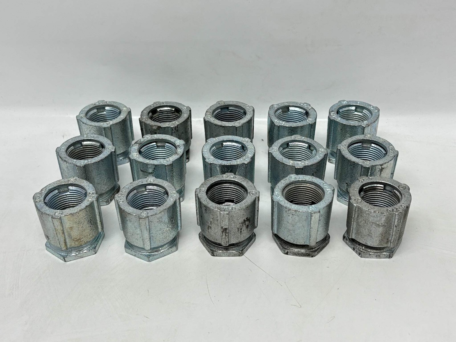 15PK O‑Z/Gedney 4‑75 ¾″ Type 4 Rigid/IMC Threaded 3‑Piece Coupling, Zinc‑Plated
