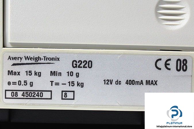 AVERY WEIGH-TRONIX G220 MAX 15 KG / MIN 0.01 KG COUNTING SCALE_15 kg_30 cm
