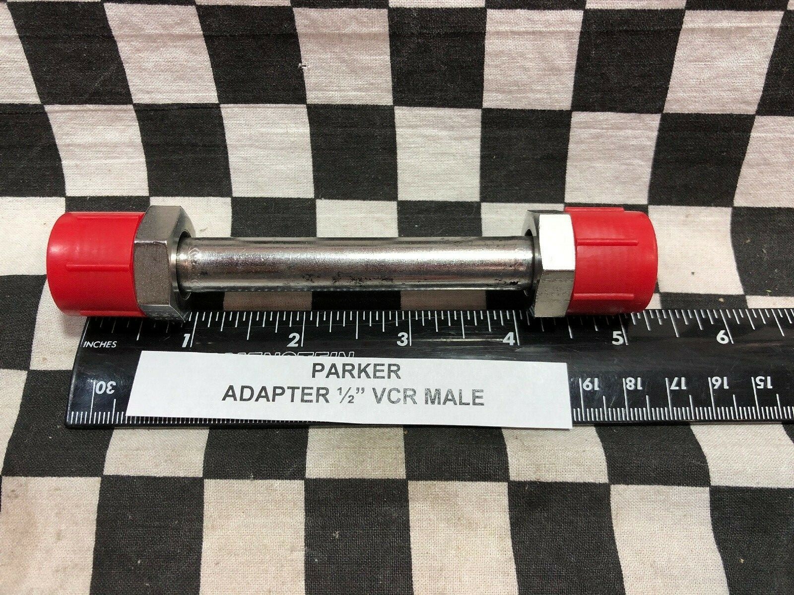 LOT OF 5, Swagelok / Parker Adapter Union 1/2” VCR, SS-8-VCR-6-DM, SHIPSAMEDAY