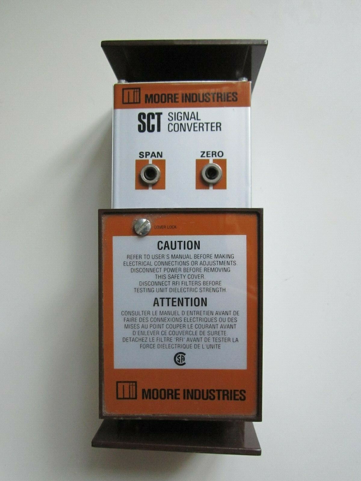 MOORE INDUSTRIES SIGNAL CONVERTER SCT/0-20v/0-30v/117AC/-ATL STD