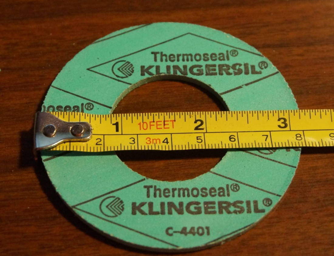 Lot of 16: KLINGERSIL C-4401 Gasket Seal, 1.5″ (1-1/2″) ID, Round, 3.25″ OD 1/8″