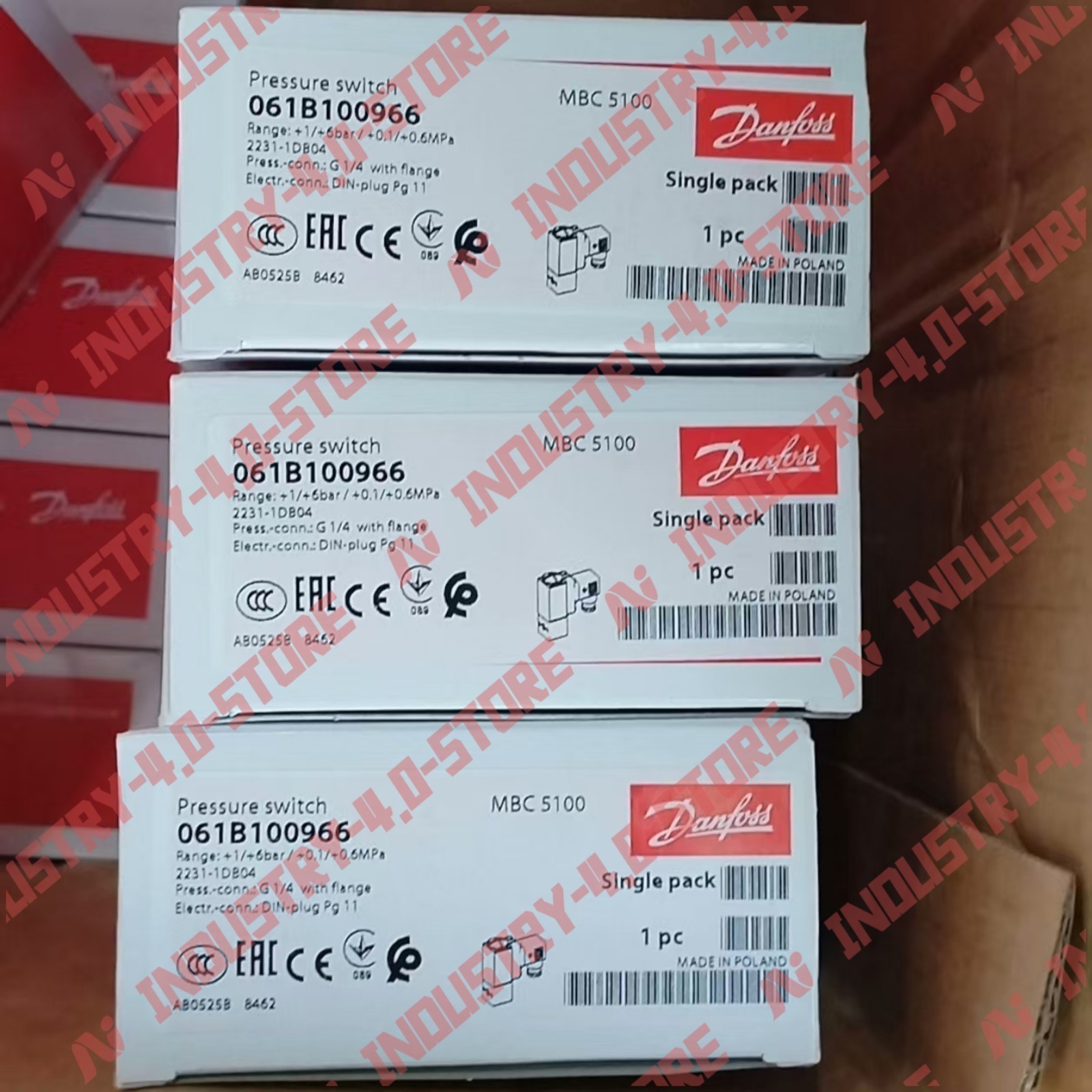 Danfoss 061B100966 MBC5100 Pressure Sensor#1pcs new in box