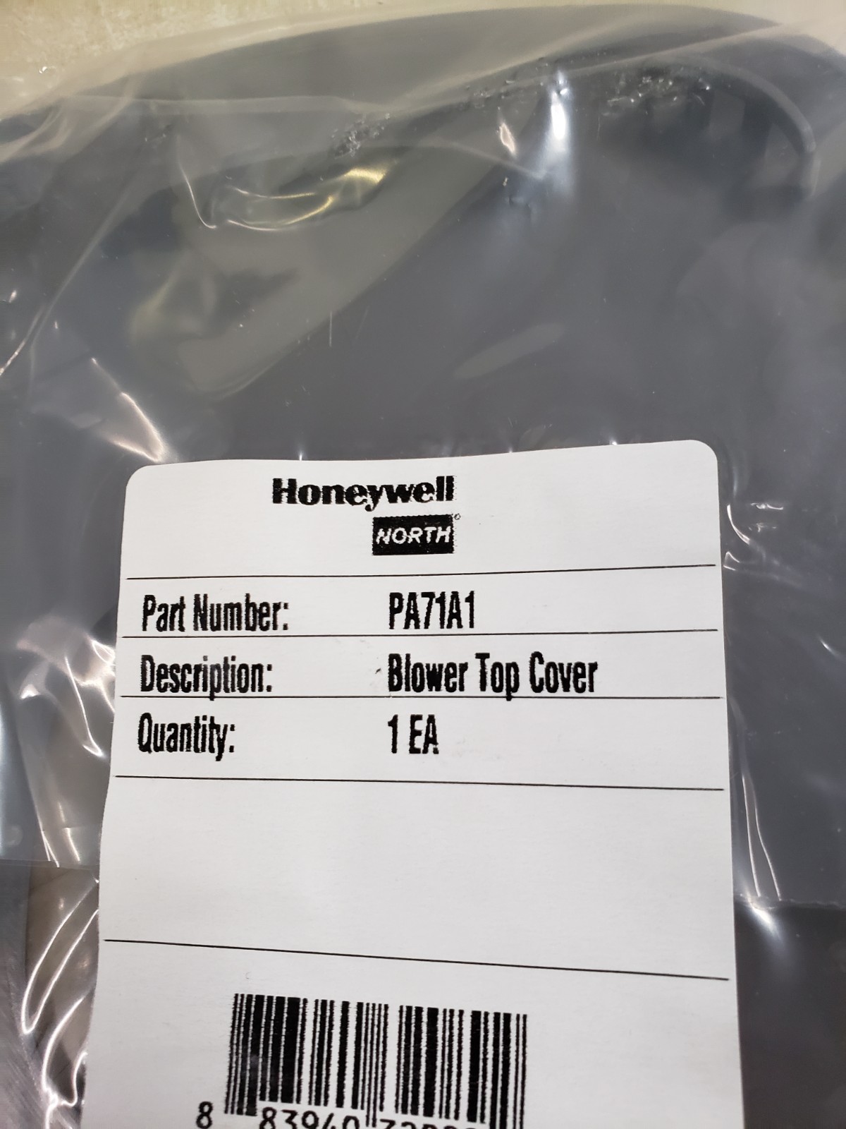 Honeywell North PA71A1 Filter Cover Plastic 7 in x 10 in 45/64 in