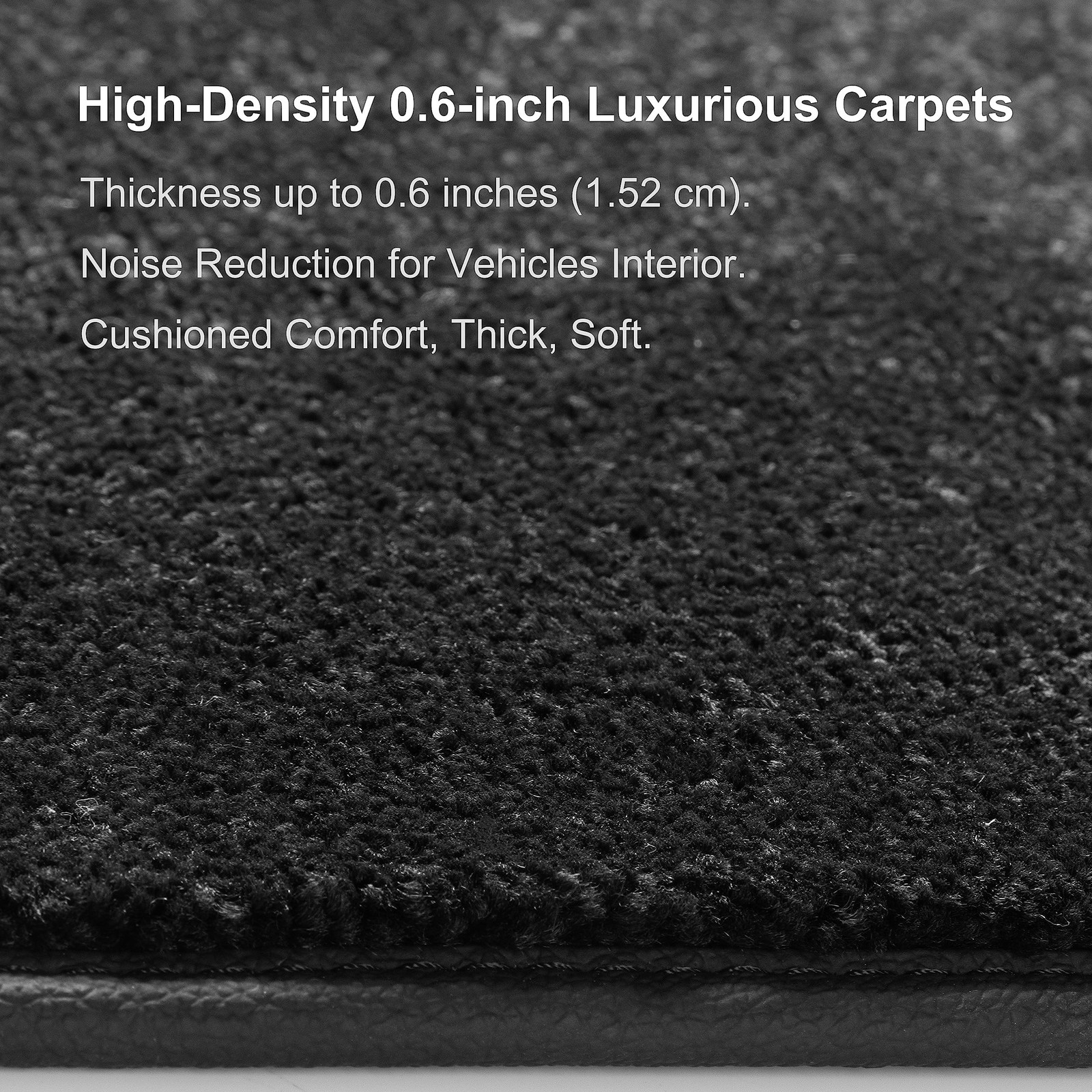 WENNEBIRD Carpet Floor Mats for Tesla Model Y Juniper 2025-2026, 3Pc | 0.6-In…