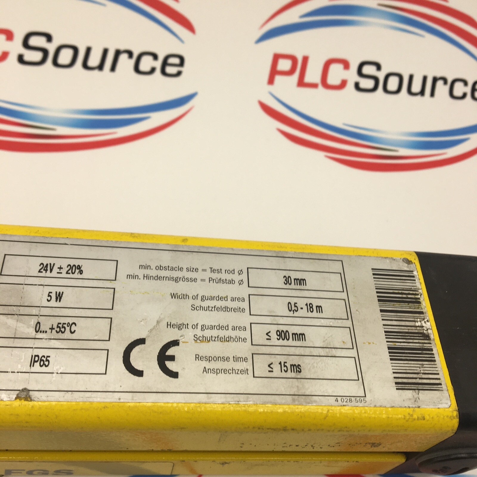 SICK FGSS900-21 Light Curtain Sender 1 012 608 5W 30MM 24V
