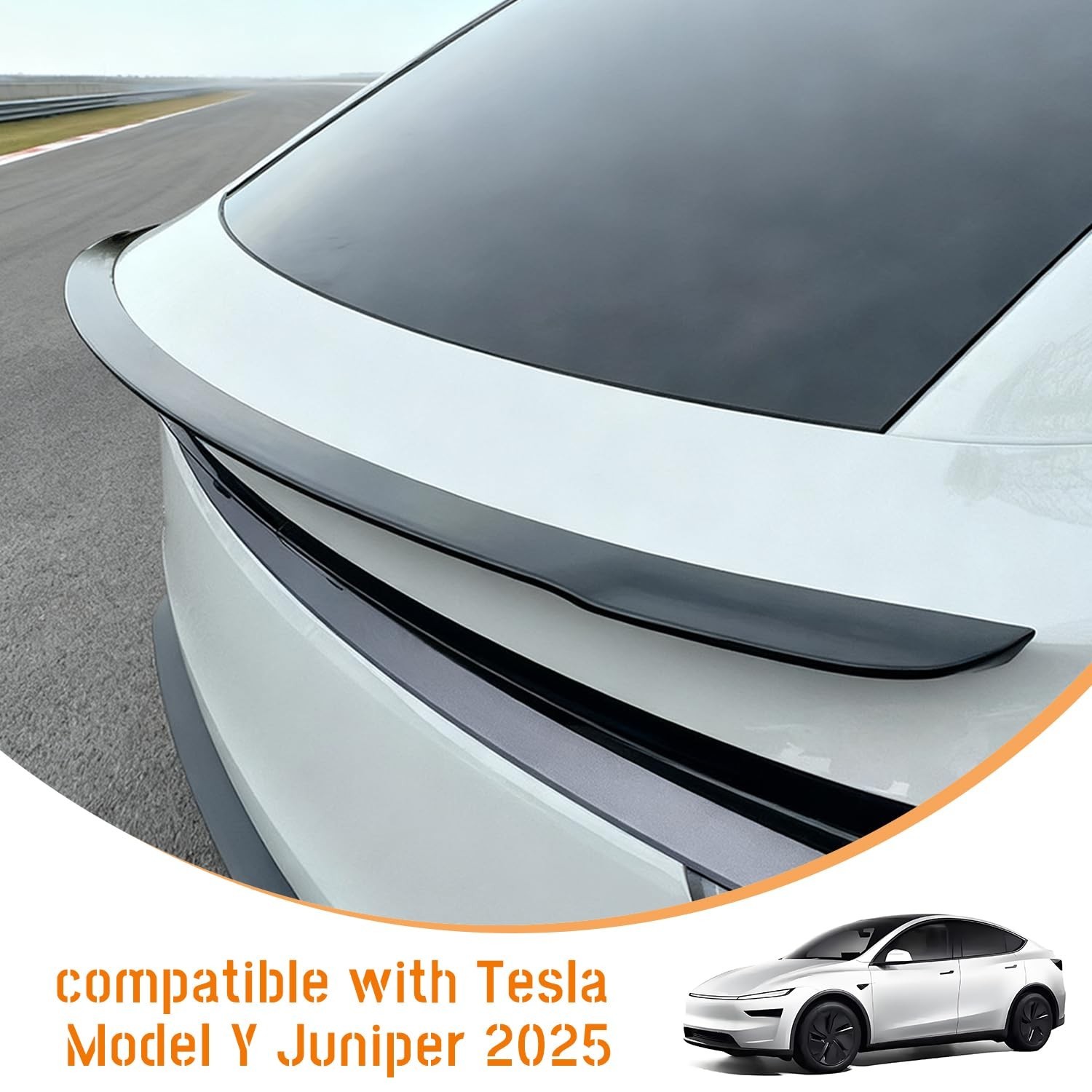 Rear Spoiler Wing Trunk Lip fit for Tesla Model Y Juniper 2025 2026,Exterior …