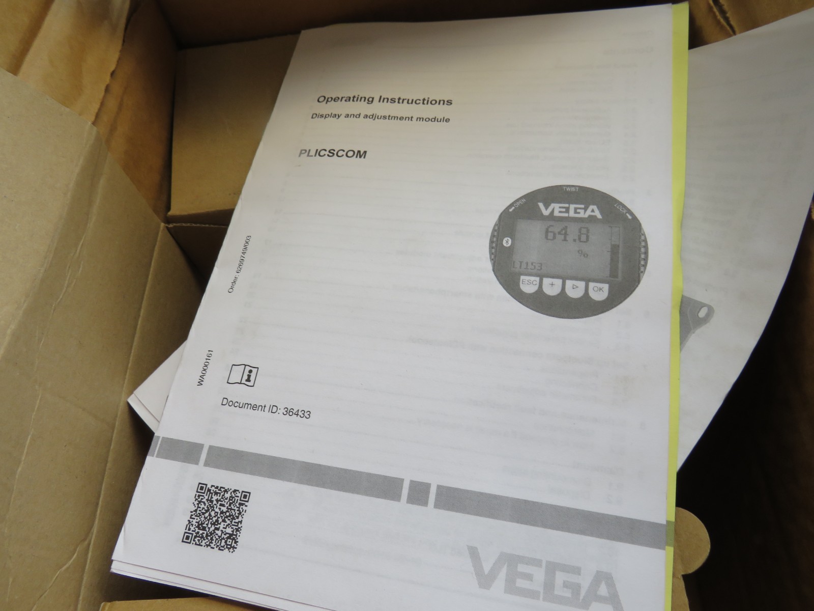 Vega VEGADIS81 DIS81.FEIANNAAX External Display & Adjustment Unit