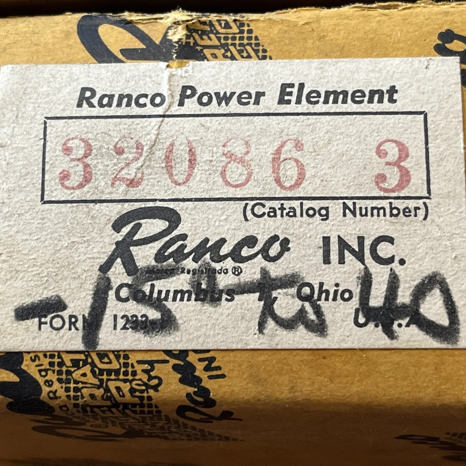Ranco Power Element #32086 3 Cooler Control Unit Free Same Day Shipping!