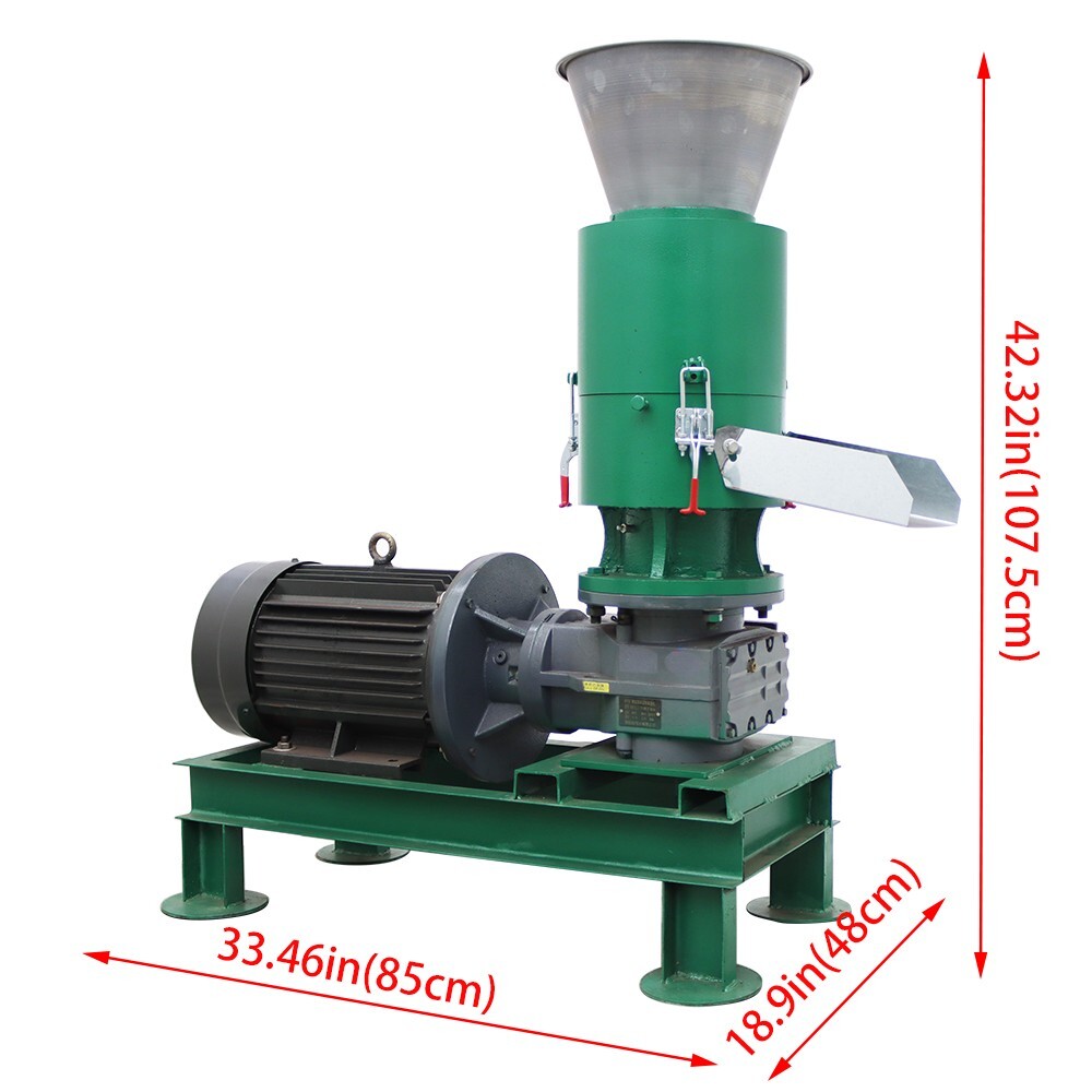 Electric Sawdust Pellet Mill Machine Wood/ Straw Pelletizer Granulator 220V