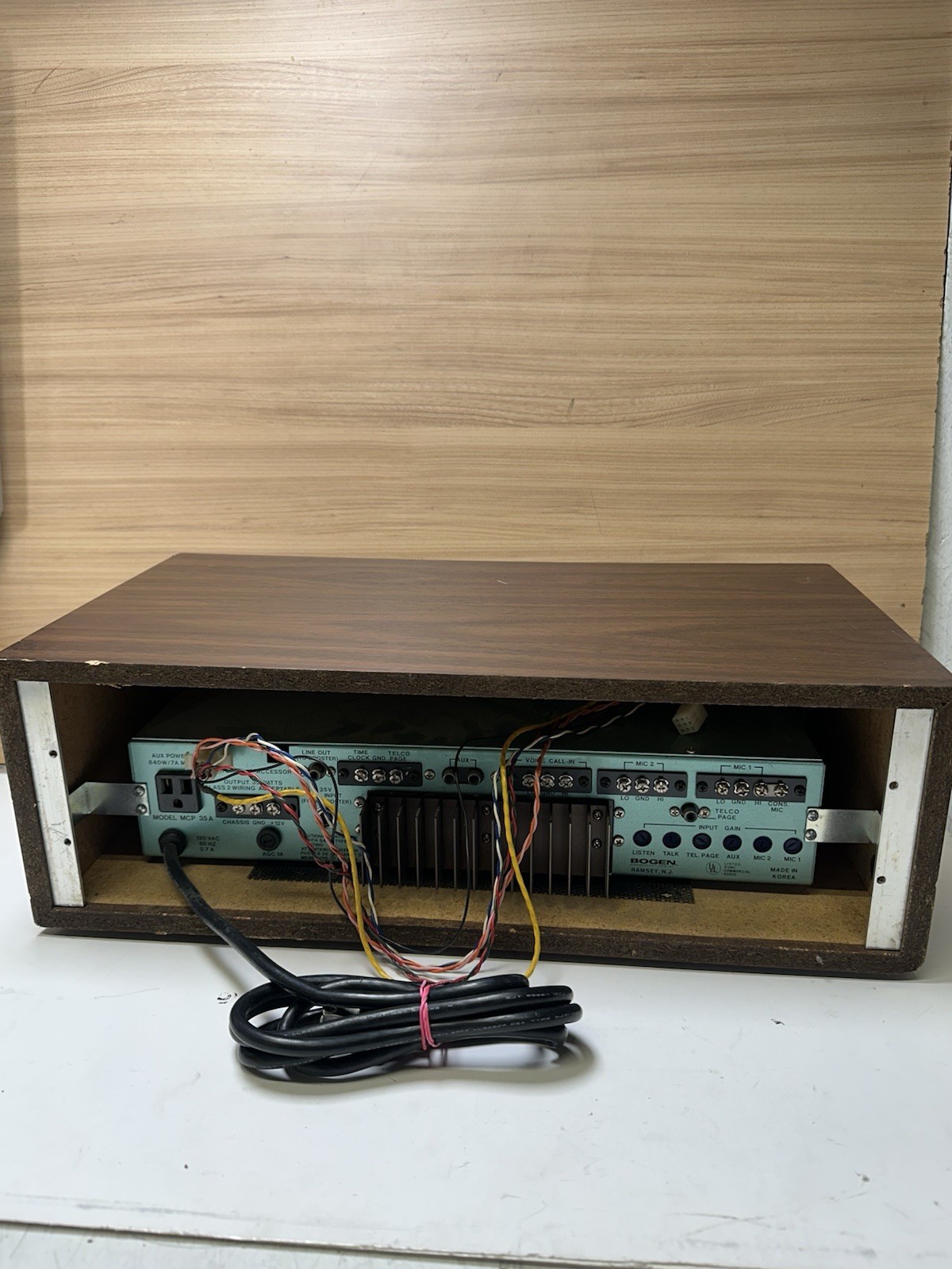 BOGEN SBA 225 Master Control Console with MCP 35A Intercom System (UNTESTED)