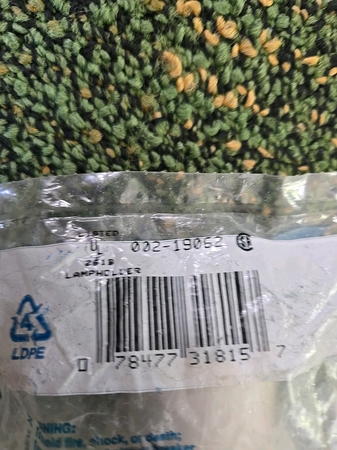 NEW LEVITON 002-19062 LAMPHOLDER PORCELAIN CLEAT TYPE 650W 250V, 00219062