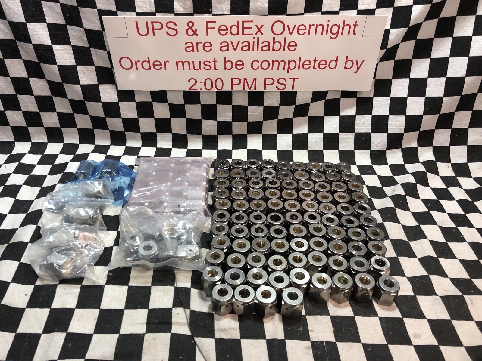 Parker/SWAGELOK/FUJKIN/ EWAL SS-4-VCR-1 & 4 BV-SS, Female Nut 1/4″, LOT OF 131