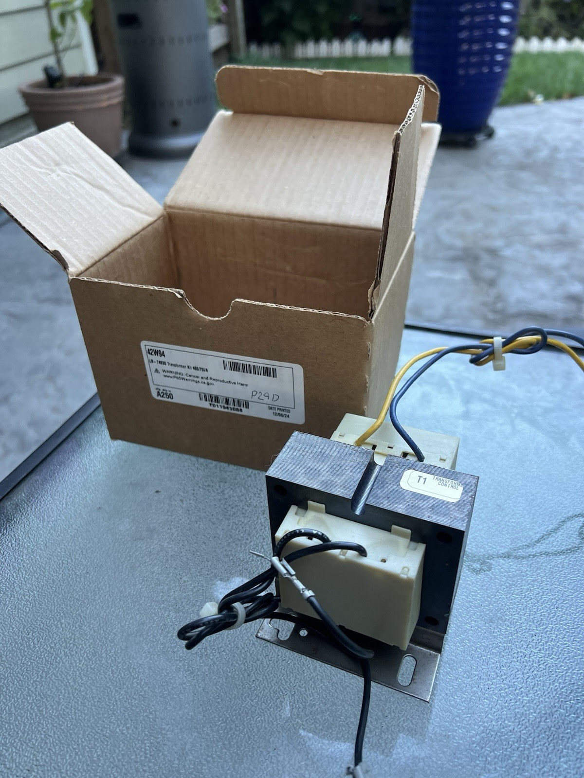 ARMSTRONG 42W94 LB-74930 Transformer Kit 460/75va