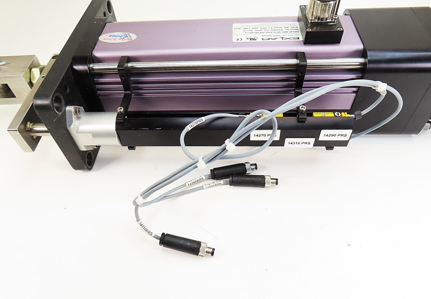 Exlar GSX40-0601-MFM-KM5-268-RB-AR-L3 GSX Series Actuator 3000RPM .10″ Lead