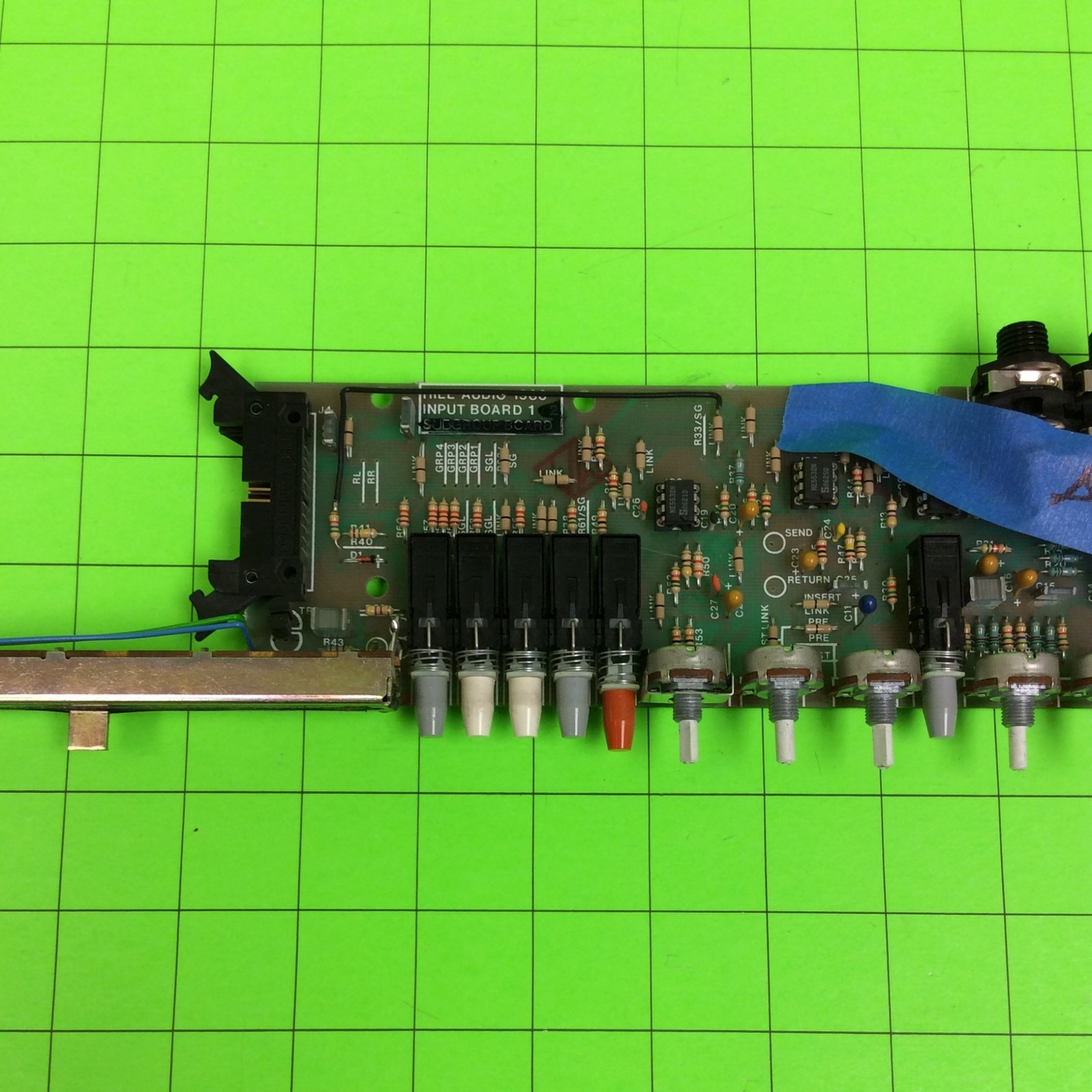 Hill MM1X Audio Mixer Input Board 1 (BROKEN Knob)
