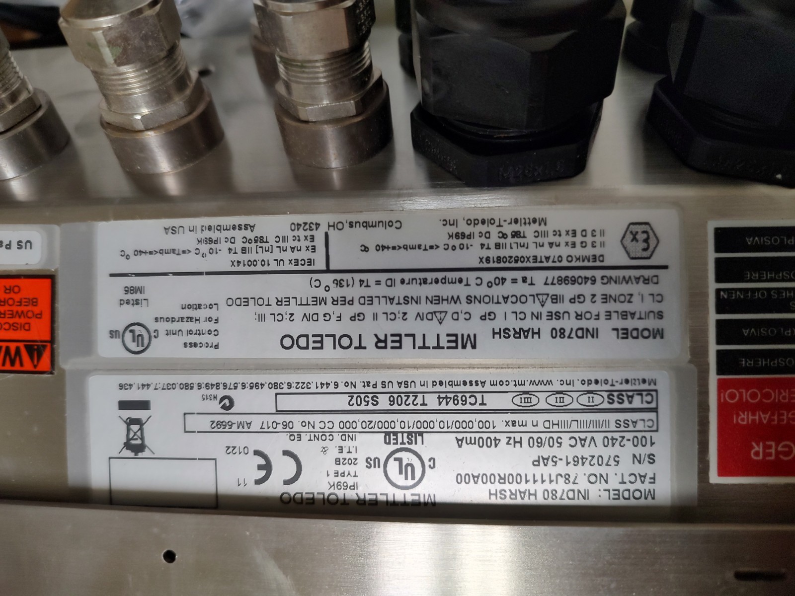 🔥NEW – METTLER – TOLEDO IND780 HARSH, SCALE HEAD