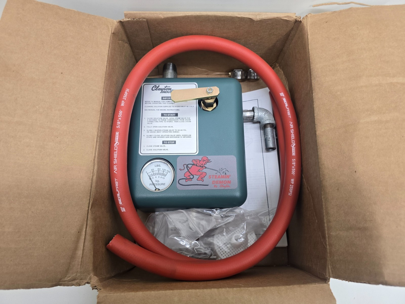 NEW OLD STOCK! CLAYTON INDUSTRIES HYDRO STEAM CLEANER SE-150B S-809