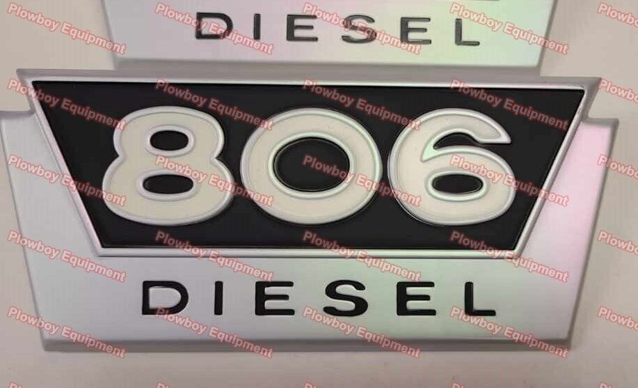 381558R1 Side Emblem SET of 2 for FARMALL IH International Tractor 806 DIESEL