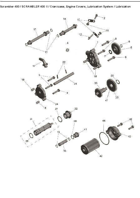 Triumph 400 Speed / Scrambler Oil Filter / Strainer Kit – JG571014KIT