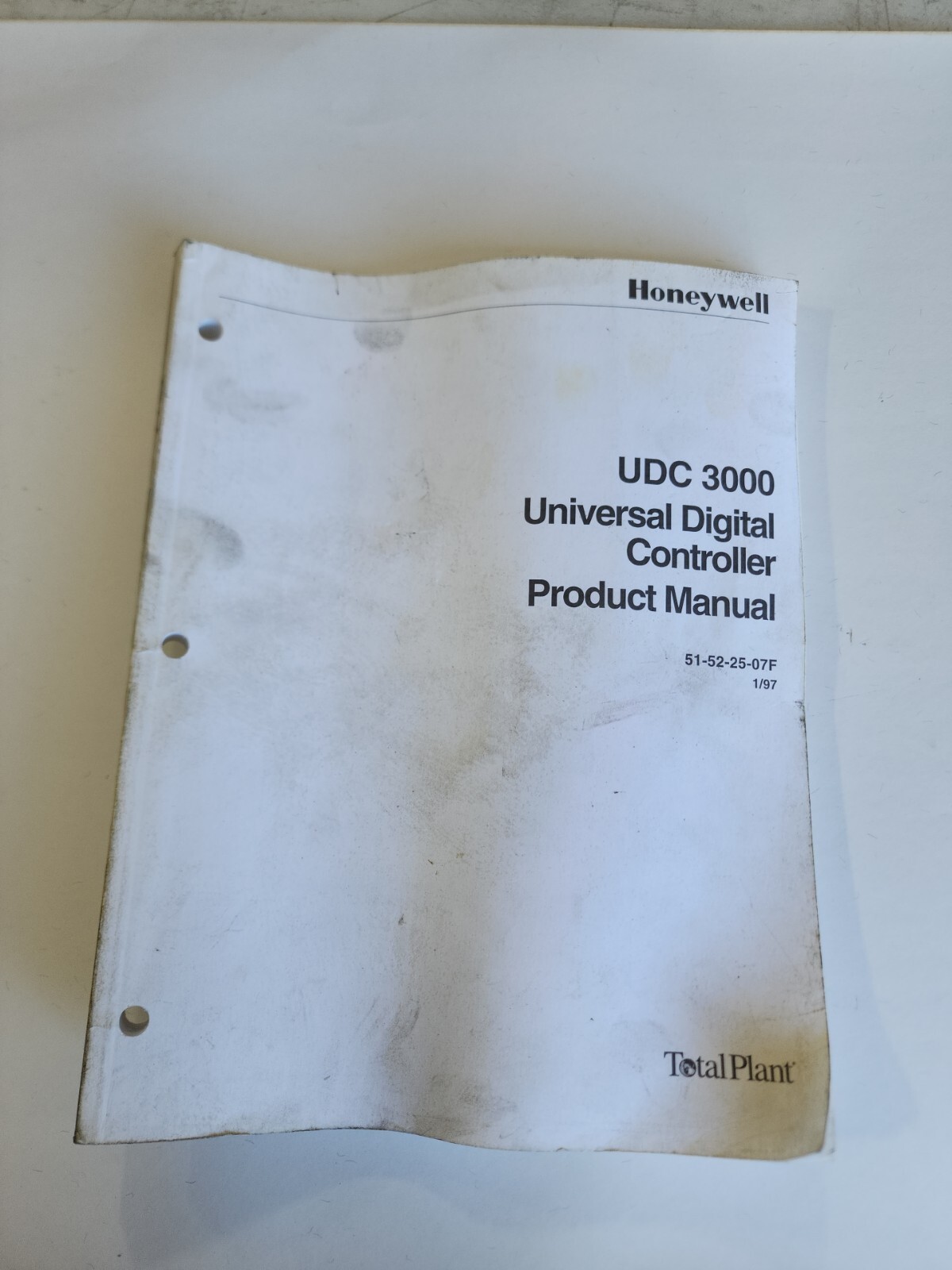 Honeywell 51-52-25-07F Product Manual For UDC 3000