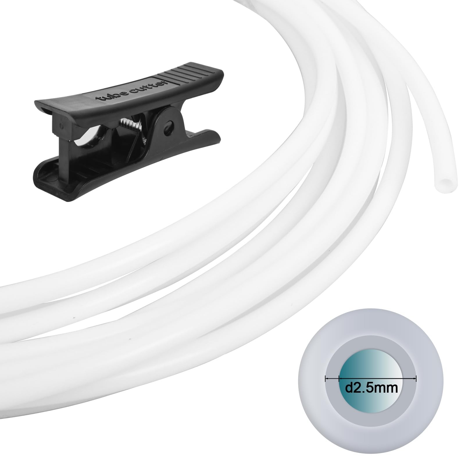 Asbrot Compatible with Bambu-Lab PTFE Tube 2.5mm ID×4mm OD, Length 5M/…