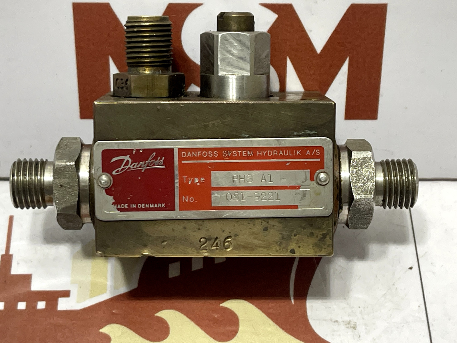 Danfoss PHS -A1 Pipe, Hand Pump St Block. Part 051-9221