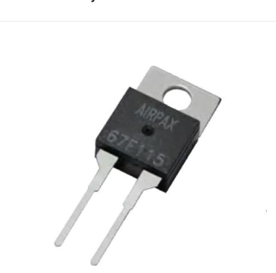 50 Pack Sensata Airpax 61F105 Thermostat 221°F (105°C) SPST-NO TO-220-2 PC Pins