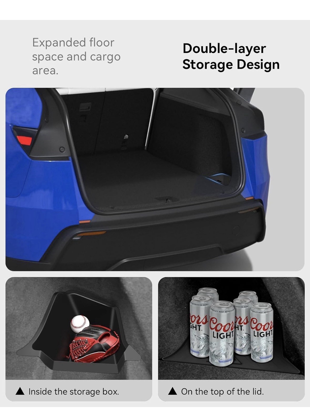 Tesla Model Y Juniper Storage Bins 2025-2026 TPE Waterproof