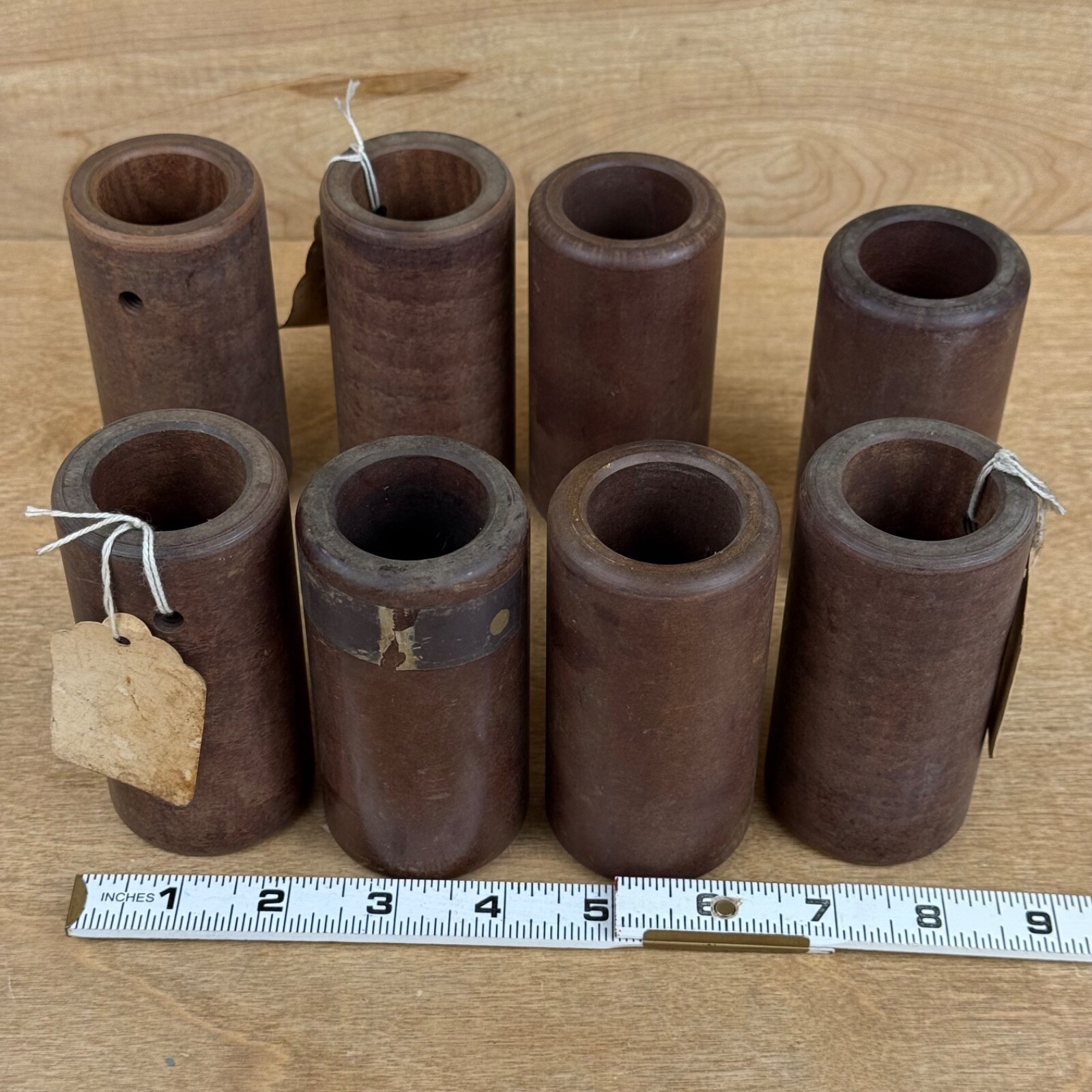 Lot NOS Vintage Phenolic Tube High Temp Bushing Handle Custom Knife Axe Unknown