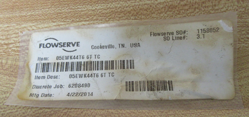 Flowserve 05EWK44T66TTC Ball Valve 12EWK4455TTC