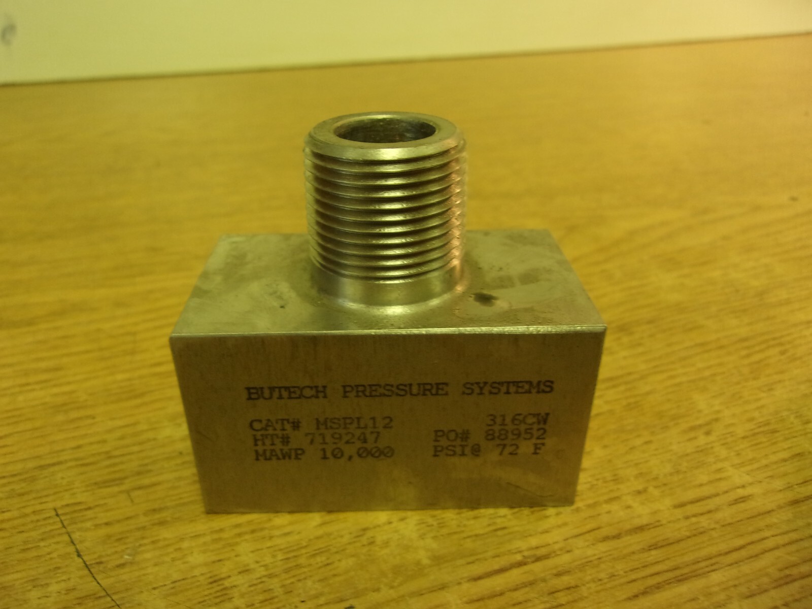 Butech Pressure Systems Cat # MSPL12
