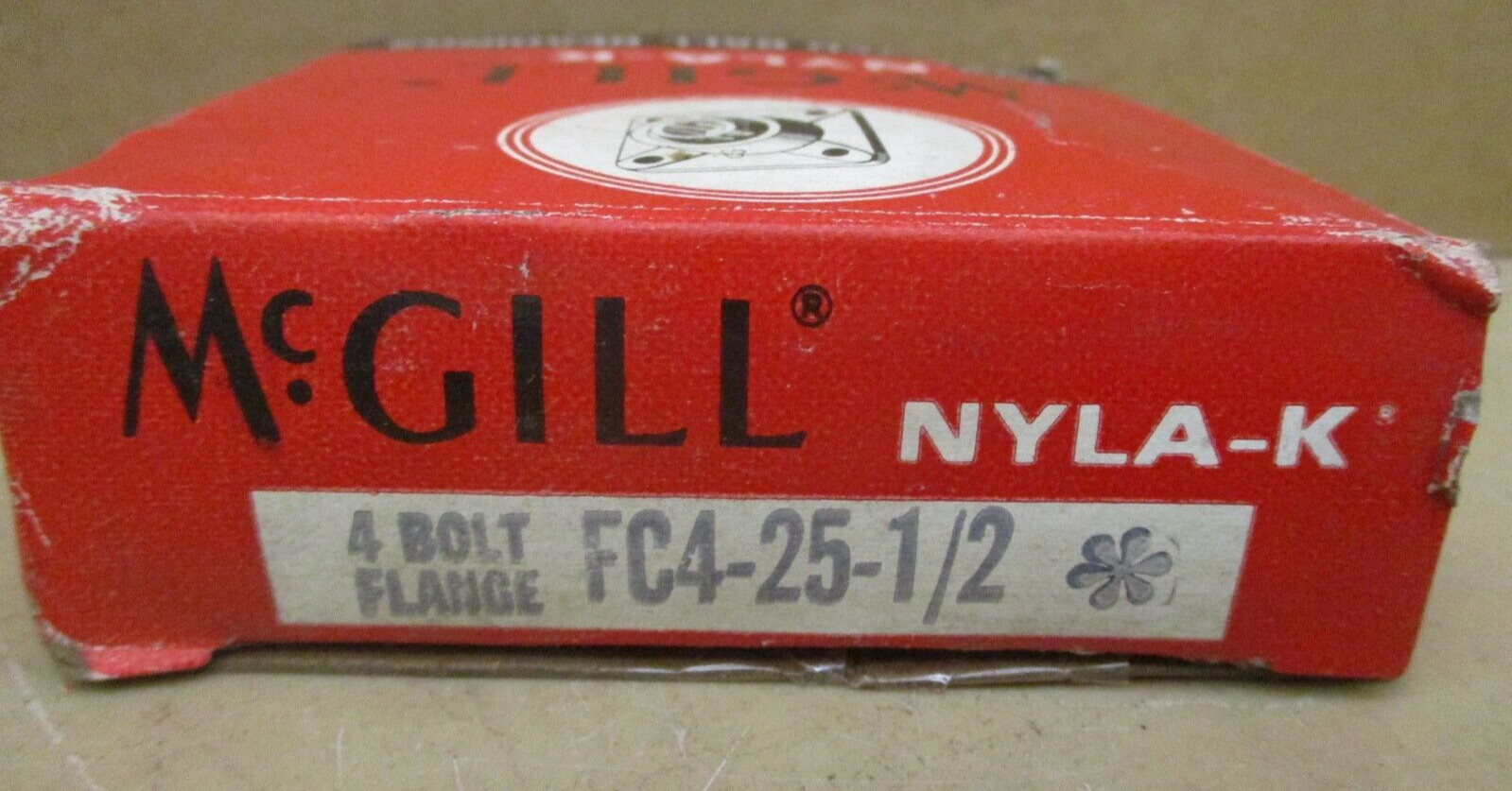 McGill NYLA-K Mounted Ball Bearings FC4-25-1/2 4 Bolt Flange 46807HAT