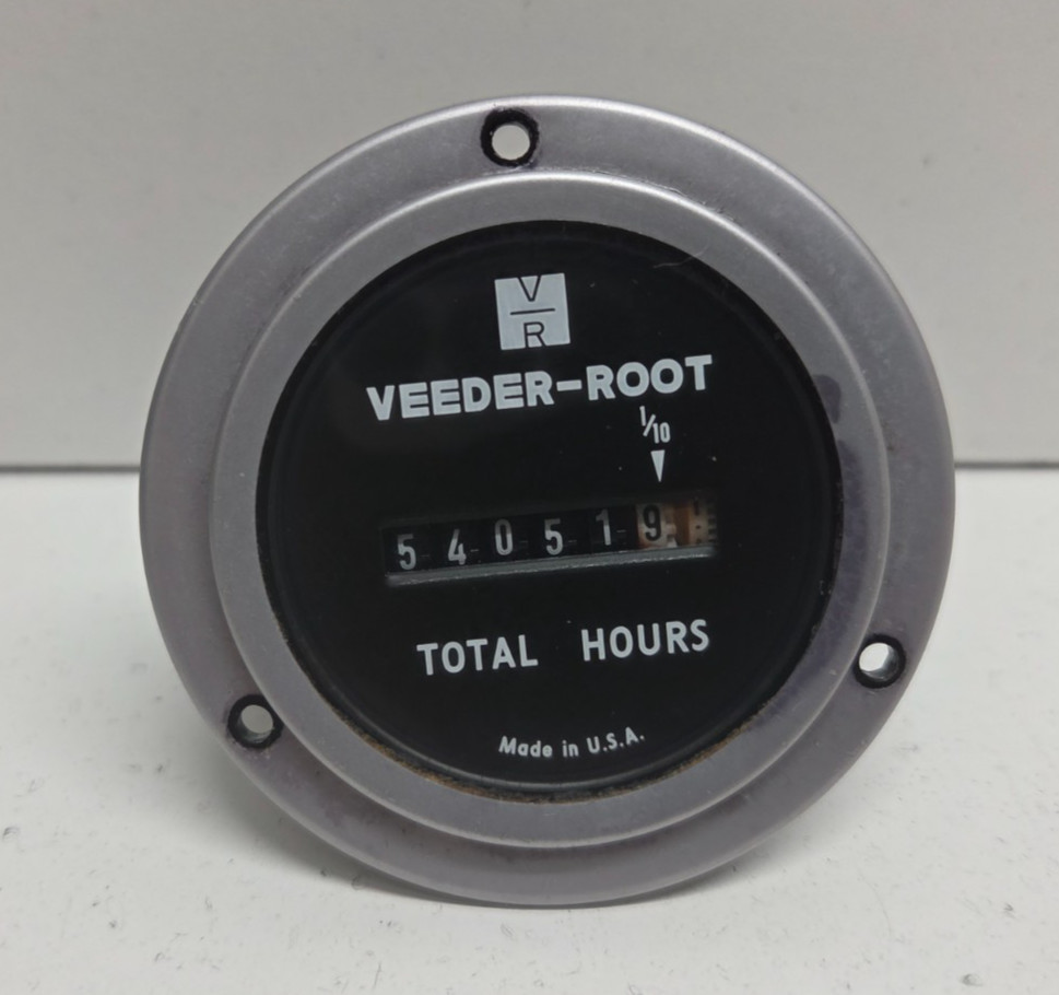 GUARANTEED! VEEDER-ROOT 120V ELAPSED TIME INDICATOR/HOUR METER 779516-201
