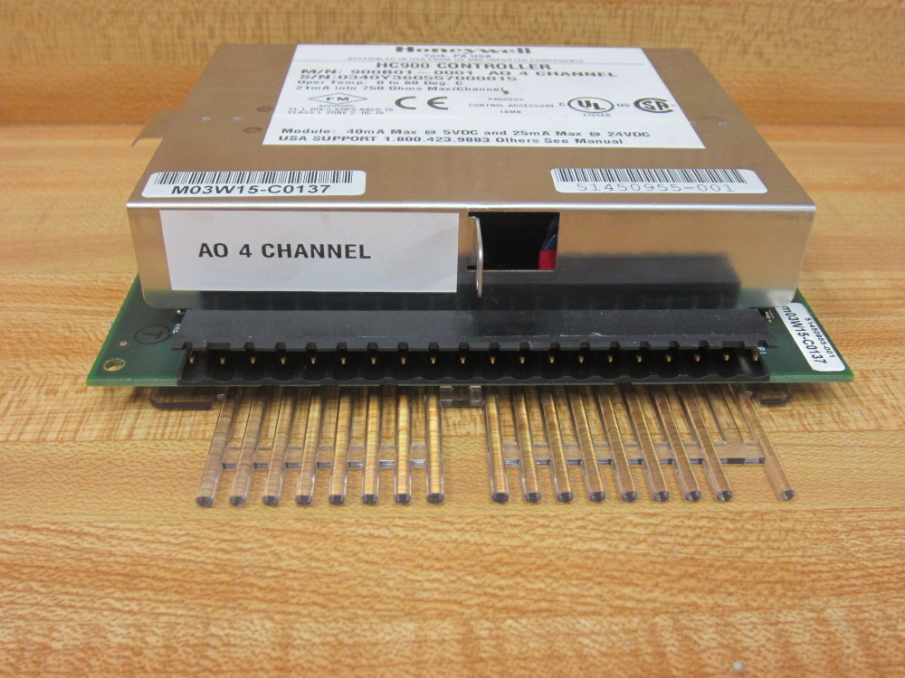 Honeywell 900B01-0001 HC900 4-Pt.Analog Output Module 900B010001