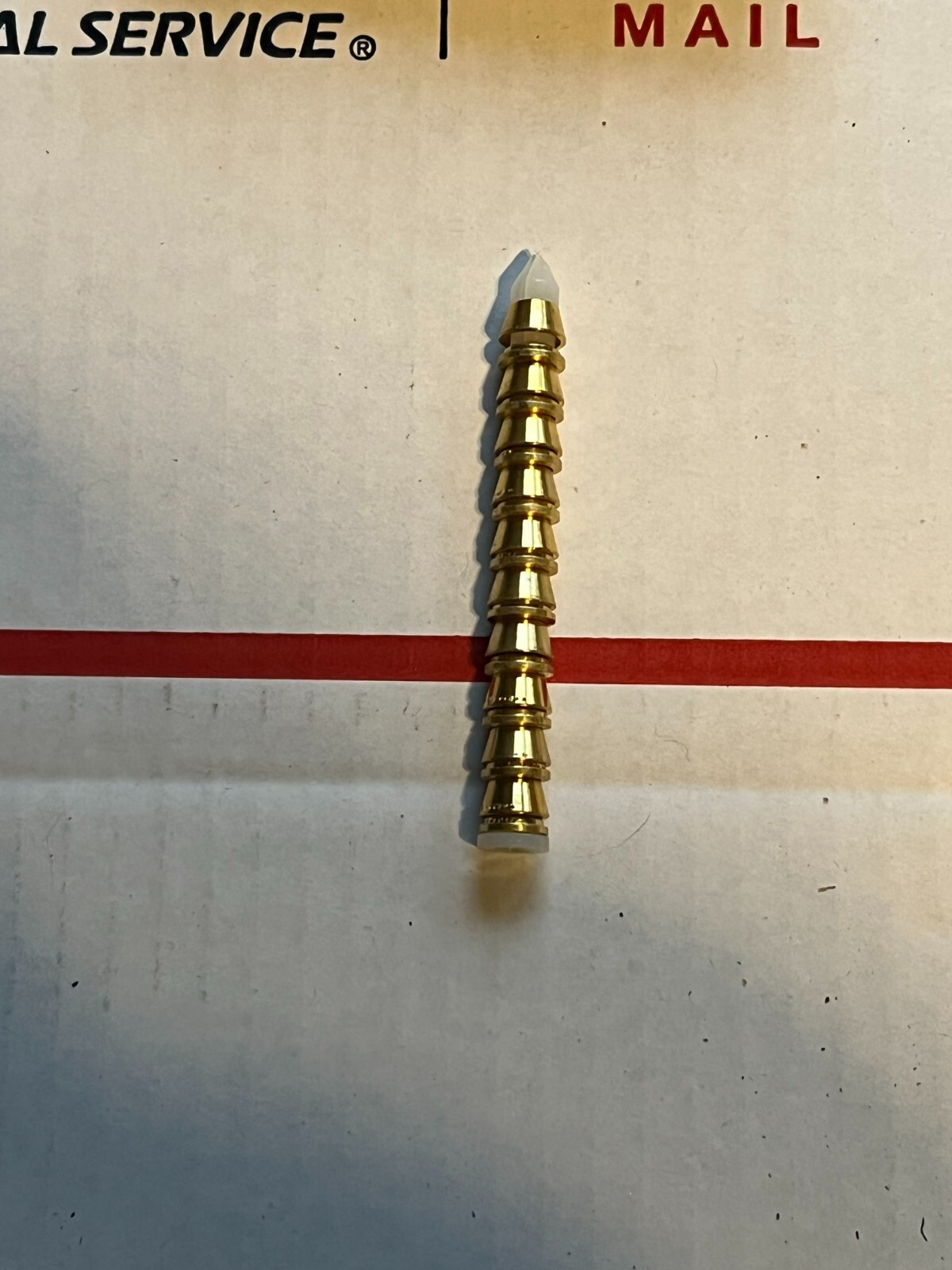 parker 4 alok-b-set 1/4″ brass nos surplus rod of 10 no packaging