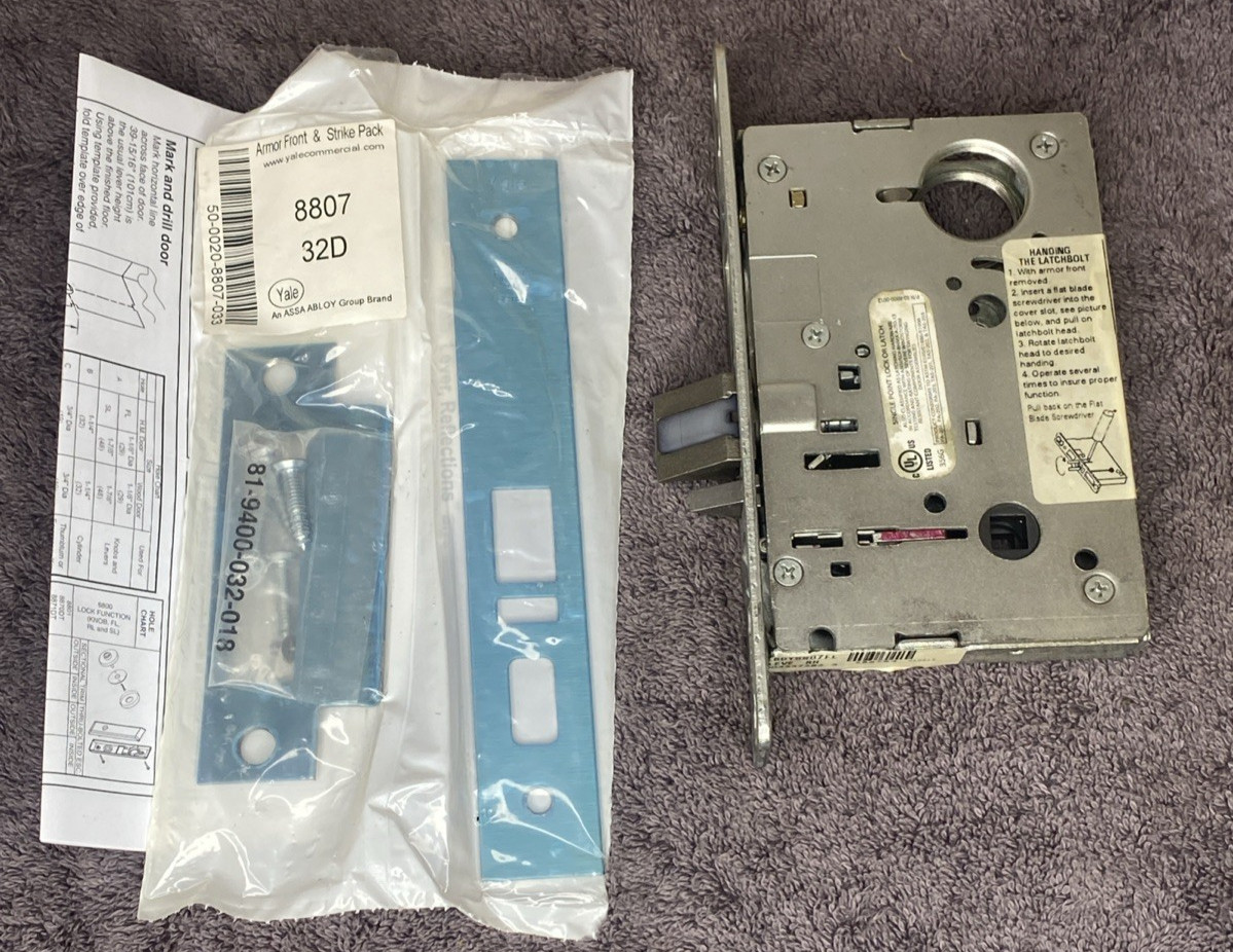 Yale LBDY 8807FL 630 Mortise Entry Lock Mortise Lever Lock Body