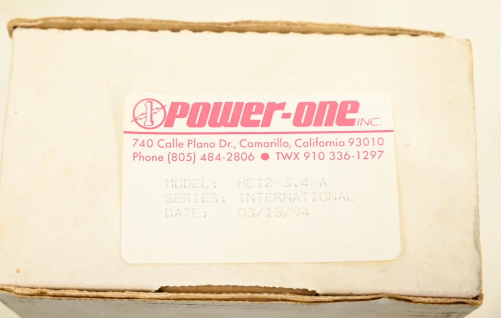 Power-One HC12-3.4-A Power Supply