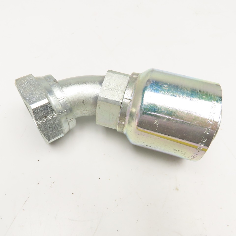 Parker 1-1/2″ (-24) Female ORFS Seal-Lok x 1-1/2″ Crimp Style Elbow 45°