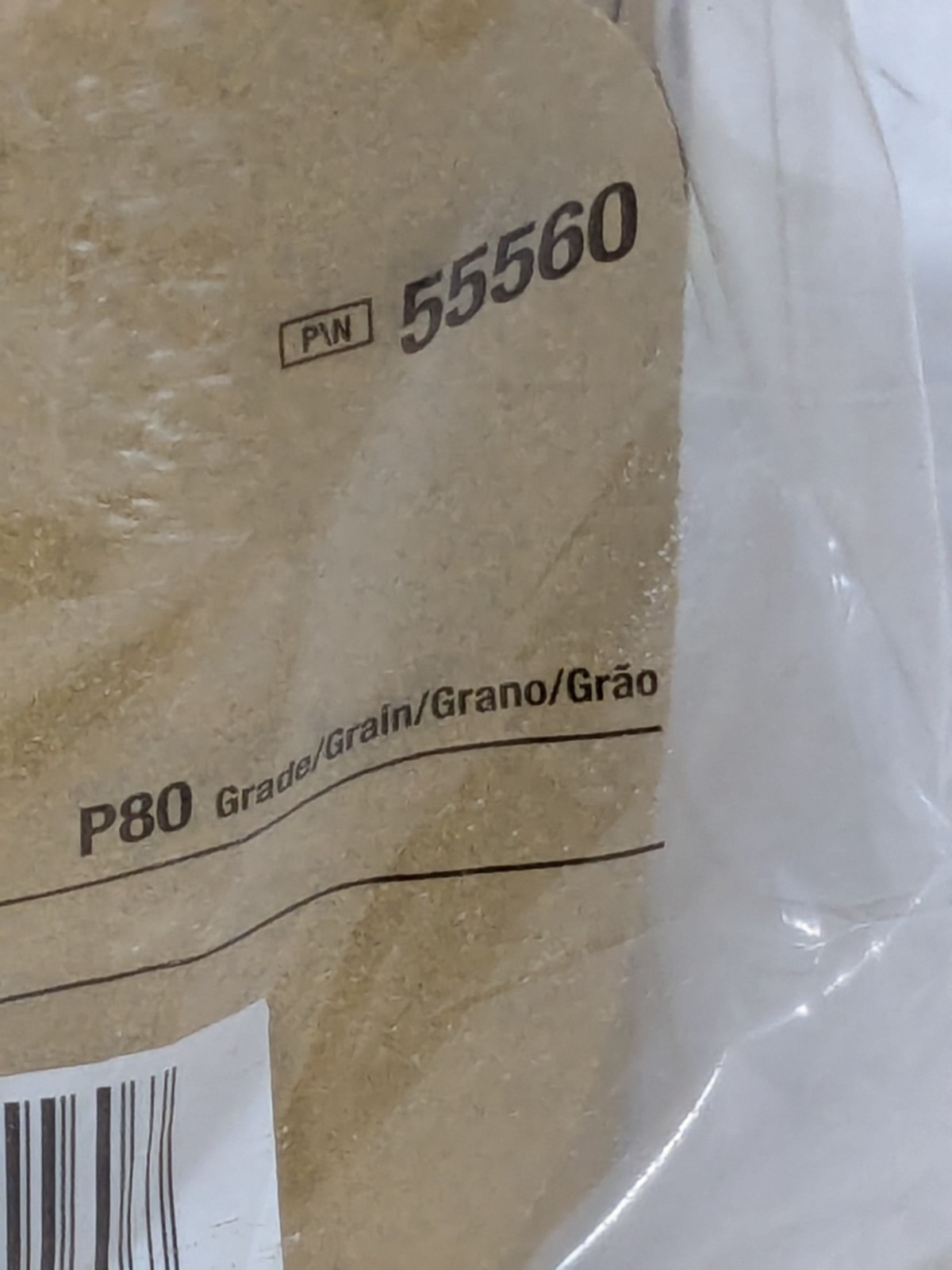 3M 6″ Dia PSA Disc Roll: 80 Grit, Aluminum Oxide Roll of 100 55560