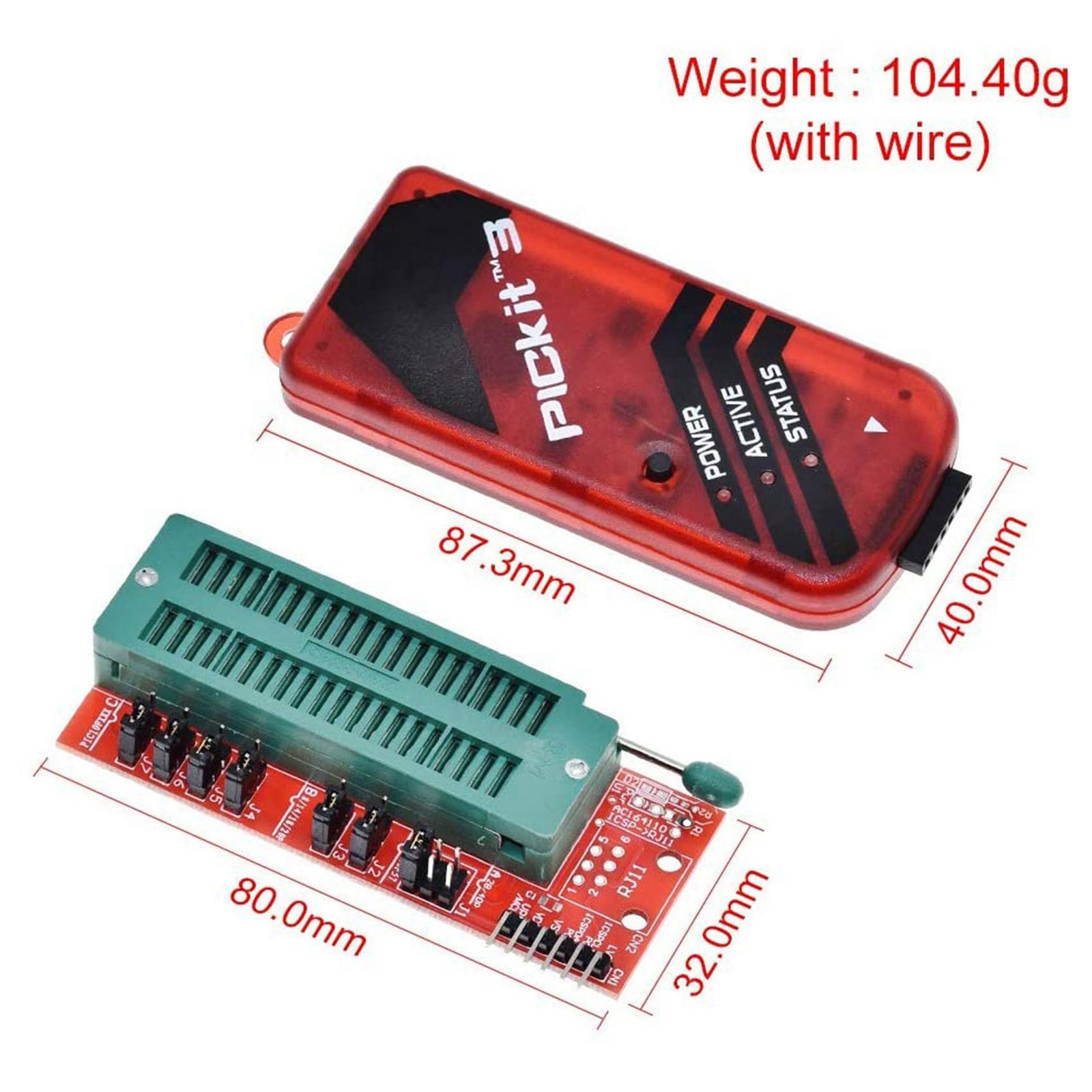 3X PICKIT3 Programmer + PIC ICD2 PIC Kit 2/3 Programming Adapter Universal9727
