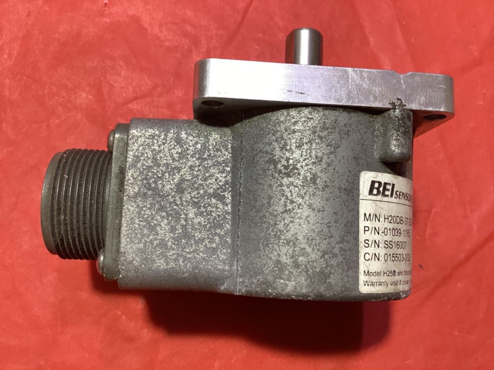 BEI Sensors H20DB-37-SS-500-AB-15V/OC-SM16 Rotary Incremental Encoder – Used