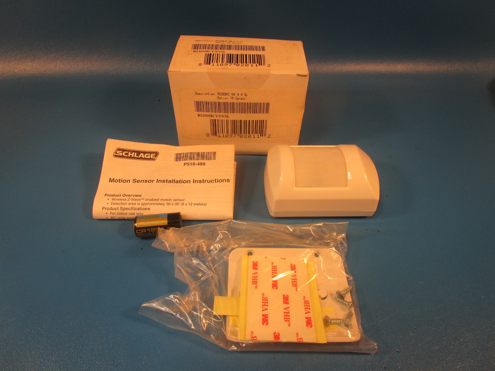 SCHLAGE RS200HC, PIRZWAVE1, Z-Wave Home Motion Sensor