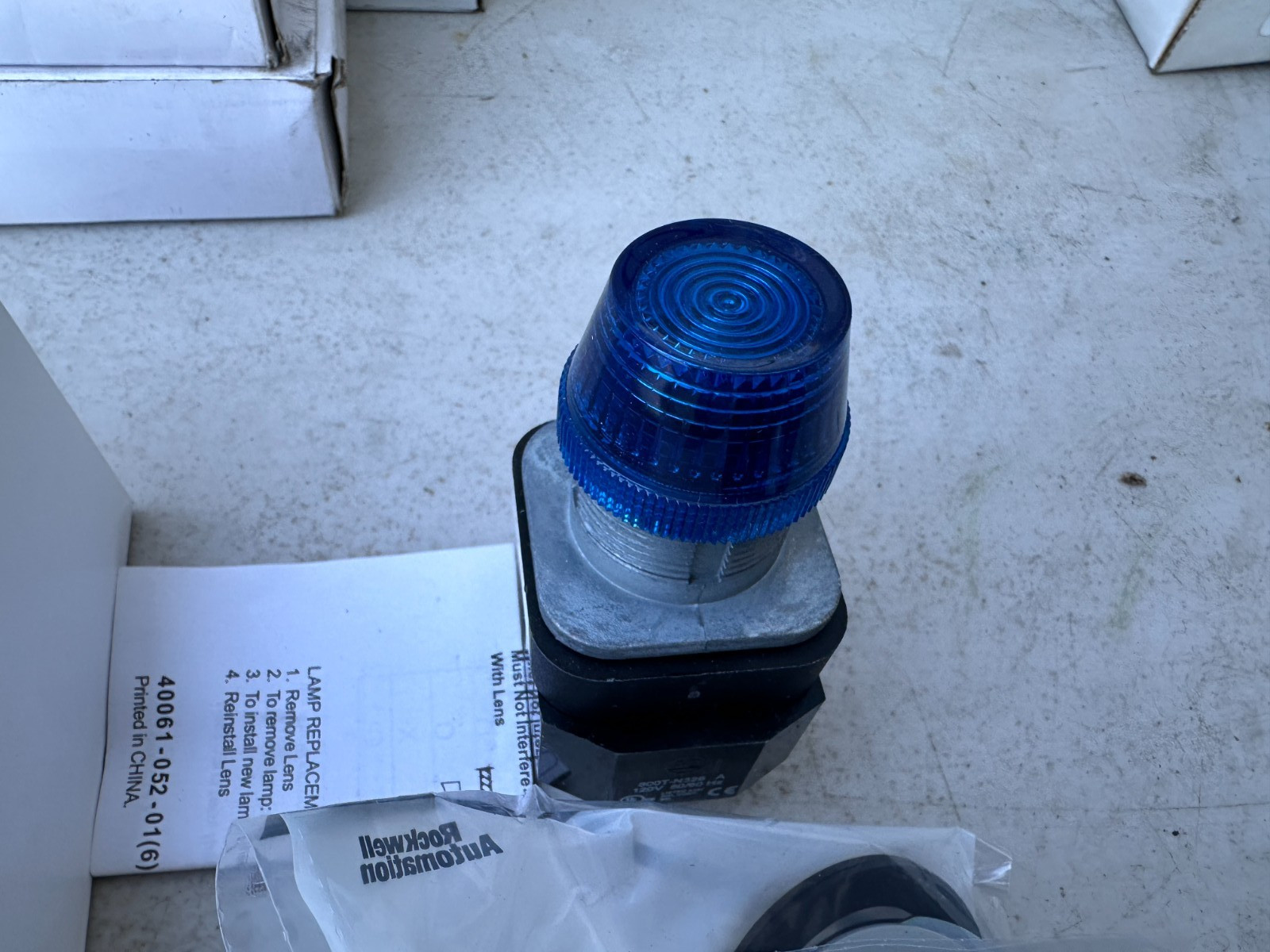 Allen Bradley 800T-P16B 30mm Blue Pilot Light