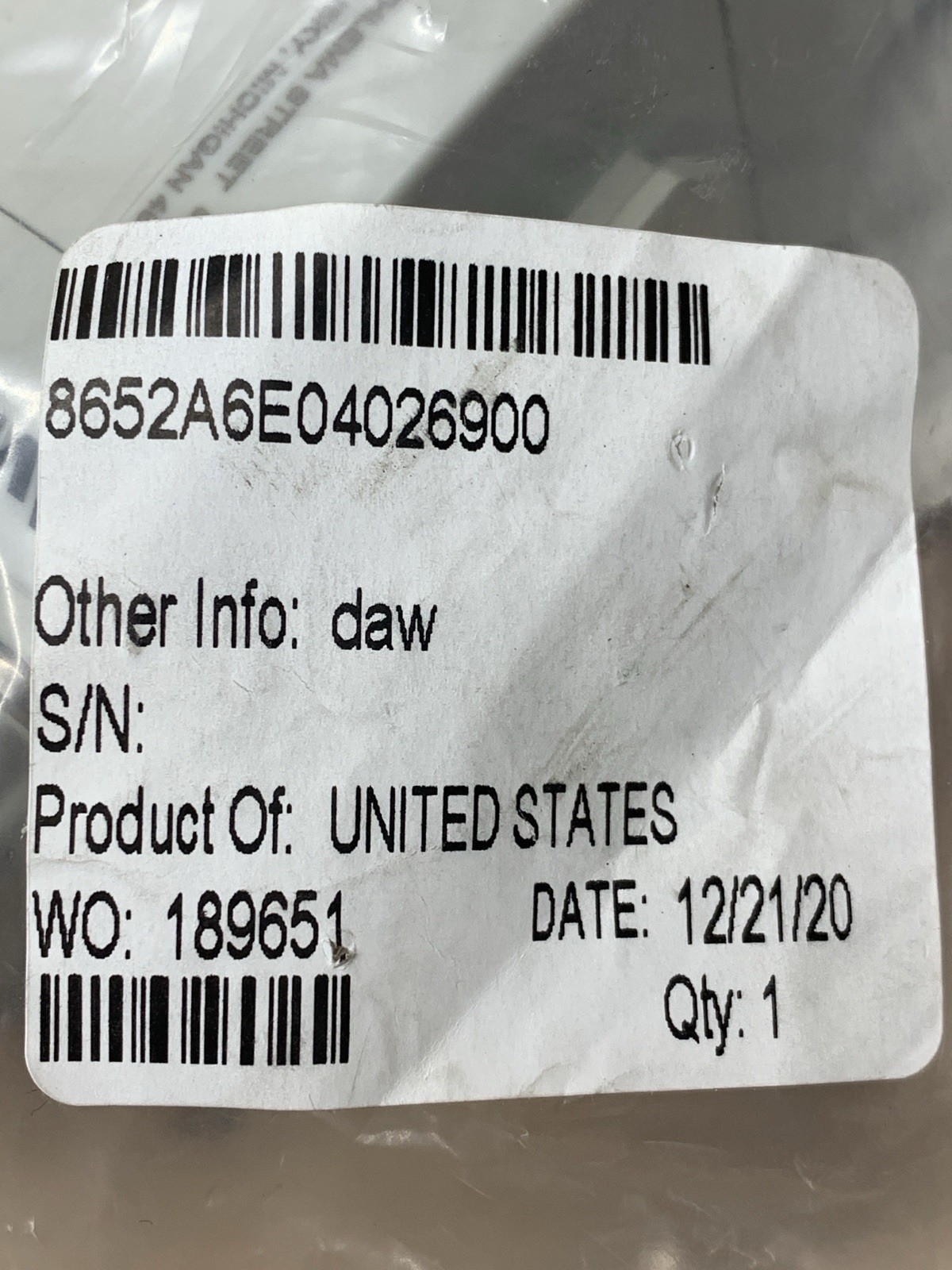 AVENTICS 8652A6E04026900 PNEUMATIC SOFT START VALVE **NEW**