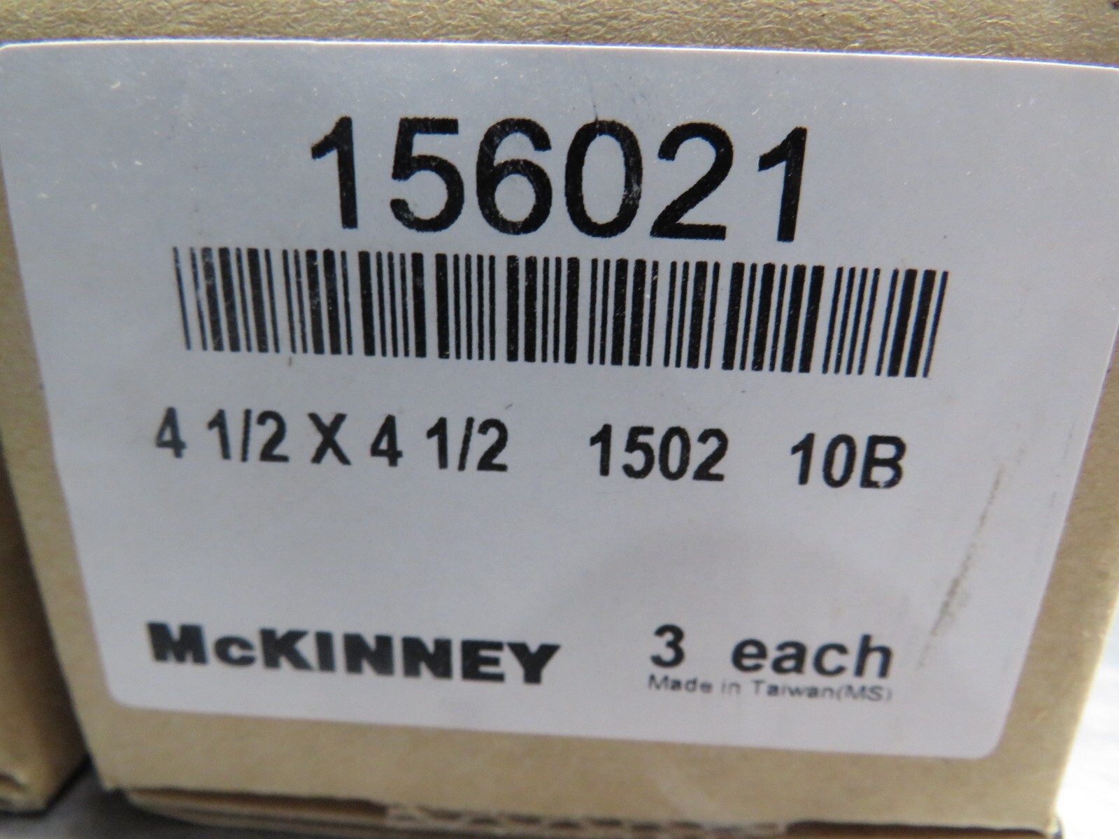 McKinney 156021 Hinge 4-1/2 x 4-1/2 1502 10B Lot of 2 Sets