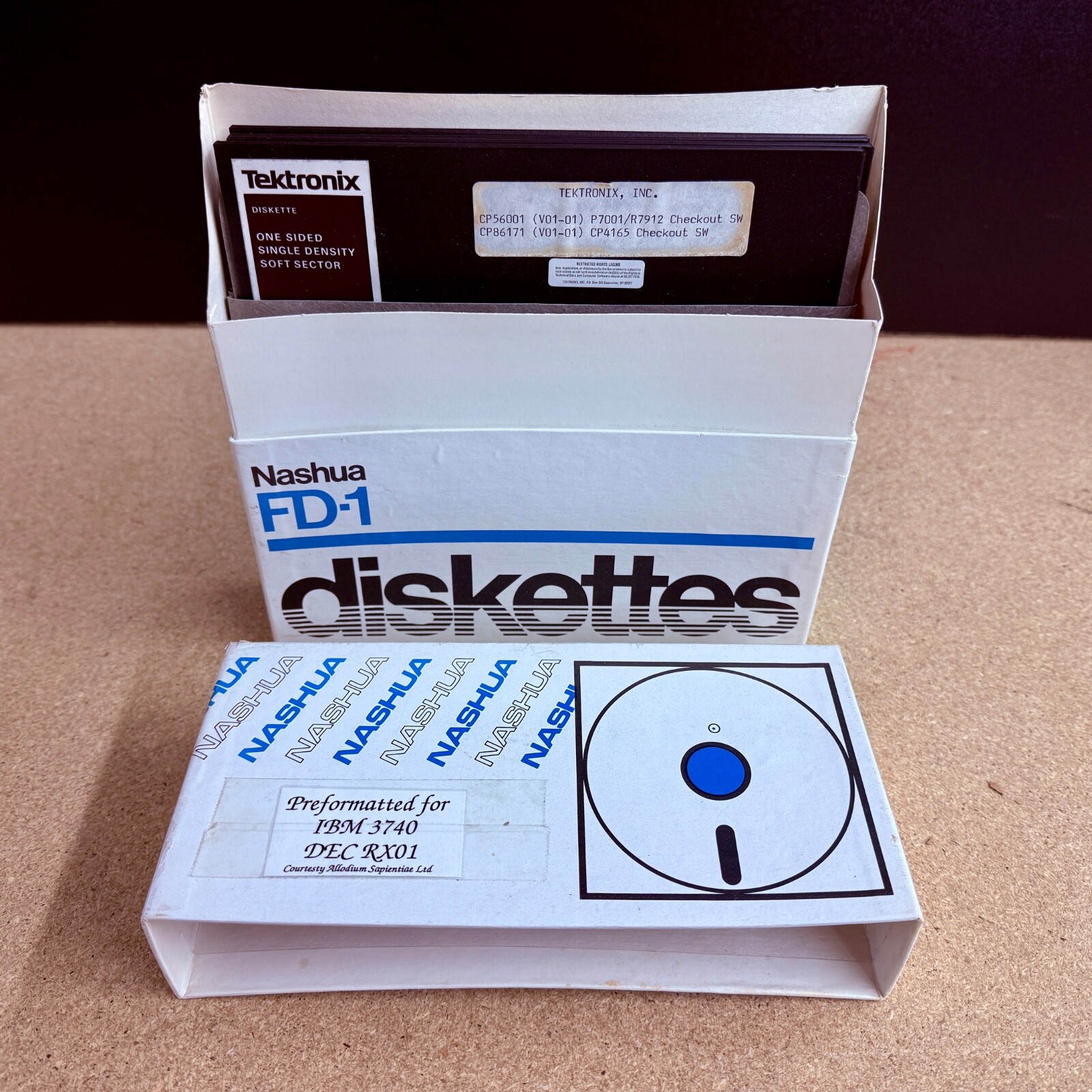 Vintage Digital and Tektronix Software 8 Inch Floppy Disk Set RT11 TEK SPS Basic