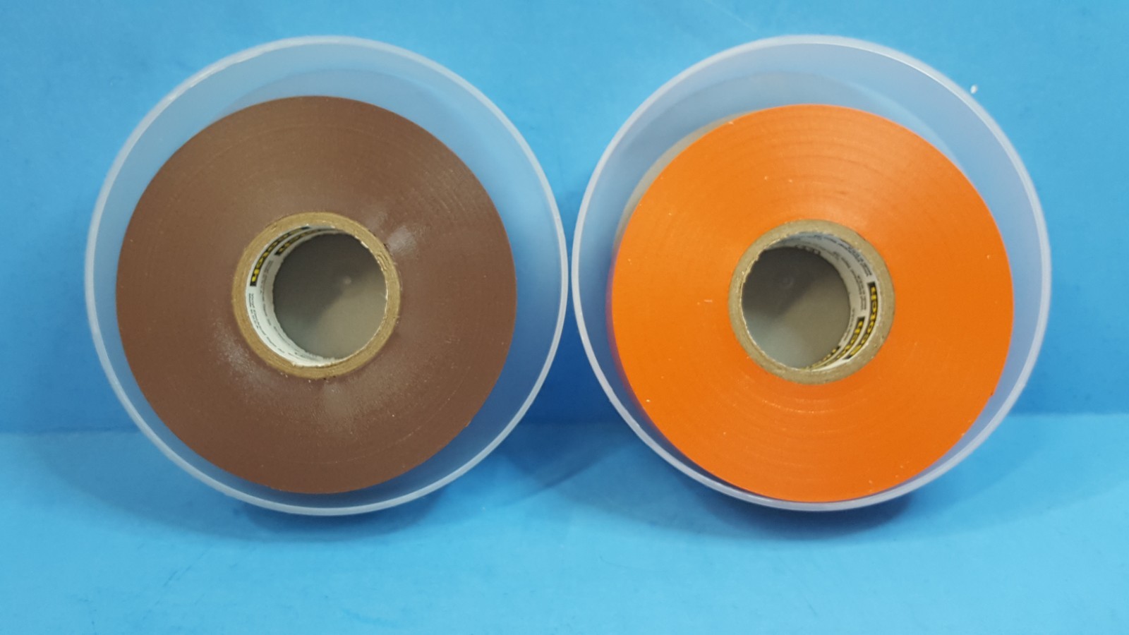 2 Rools-3M/SCOTCH, 35 Brown & Orange Vinyl Electrical Tape