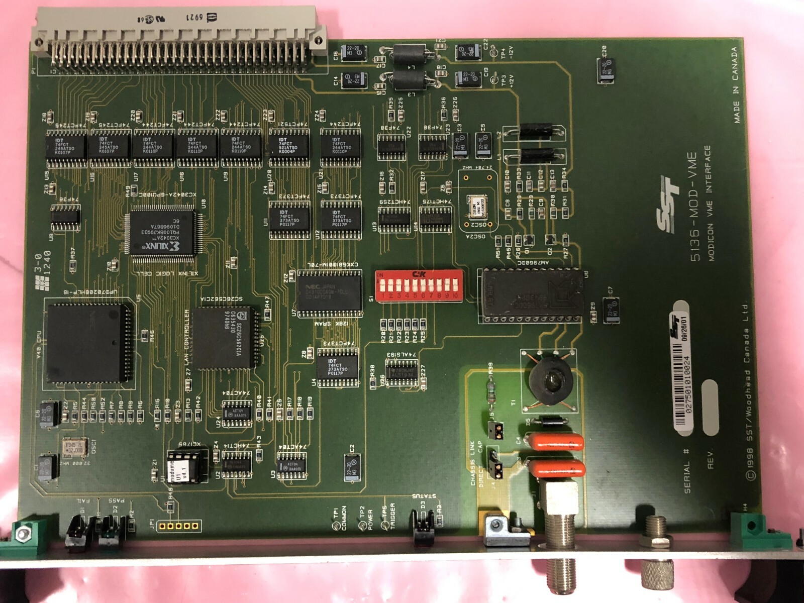 SST 5136-MOD-VME DIRECT LINK INTERFACE BOARD CARD FOR MODICON MVME S-S TECH