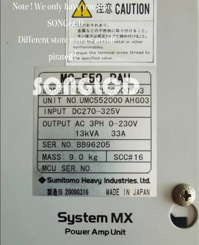 1PCS MC-550 PAU UMC552000-03 90days warranty via DHL or FedEx